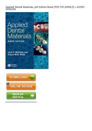 [BOOK] Applied Dental Materials, 9th Edition by John F. McCabe Full Books