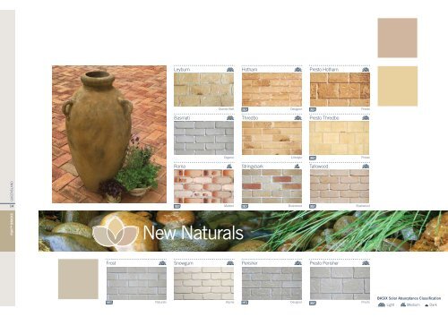 Natural Brick Colour Collections - PGH Bricks + Pavers
