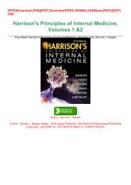 Free.Read Harrison's Principles of Internal Medicine, Volumes 1 & 2 | Dennis 