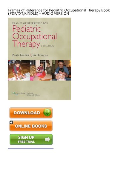 (BRIGHT) Frames of Reference for Pediatric Occupational Therapy ebook eBook PDF