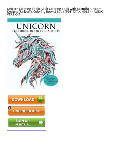 Download Stable Unicorn Coloring Book Adult Coloring Book With Beautiful Unicorn Designs Unicorns Coloring Books Ebook Pdf