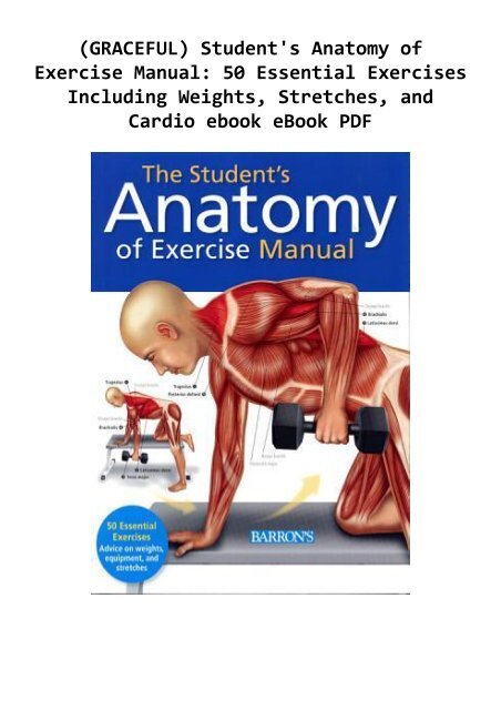 Anatomy Of Exercise Book Pdf