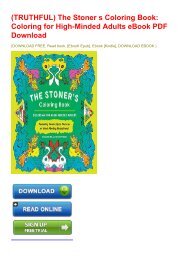 (TRUTHFUL) The Stoner s Coloring Book: Coloring for High-Minded Adults eBook PDF Download