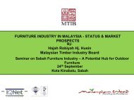 malaysia: exports of wooden furniture - MTIB