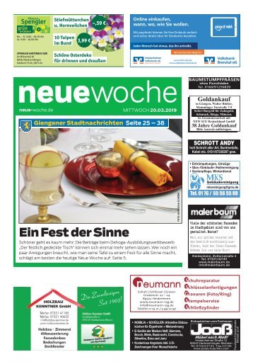 20.03.2019 NEUE WOCHE
