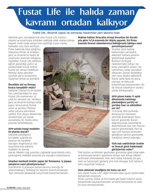 Decor-Magazine Mart-Nisan2019