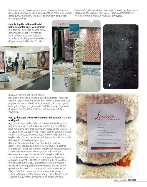 Decor-Magazine Mart-Nisan2019