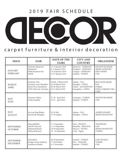 Decor-Magazine Mart-Nisan2019