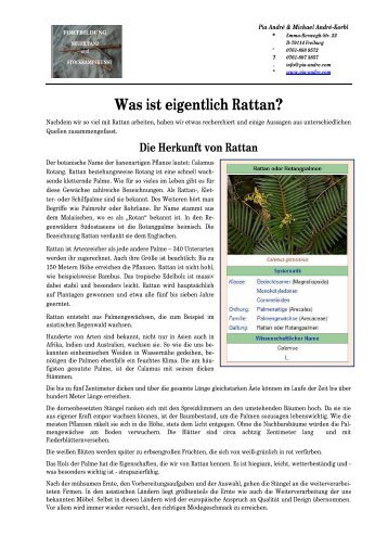 Was ist eigentlich Rattan? - Pia André