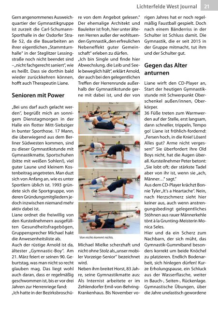Lichterfelde West Journal Apr/Mai 2019