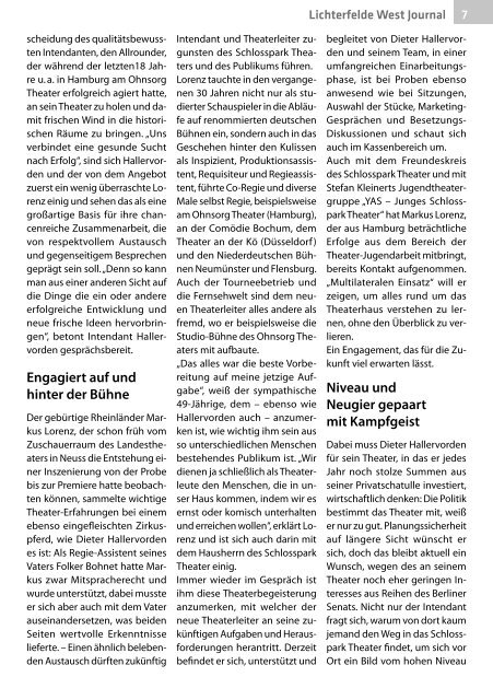 Lichterfelde West Journal Apr/Mai 2019