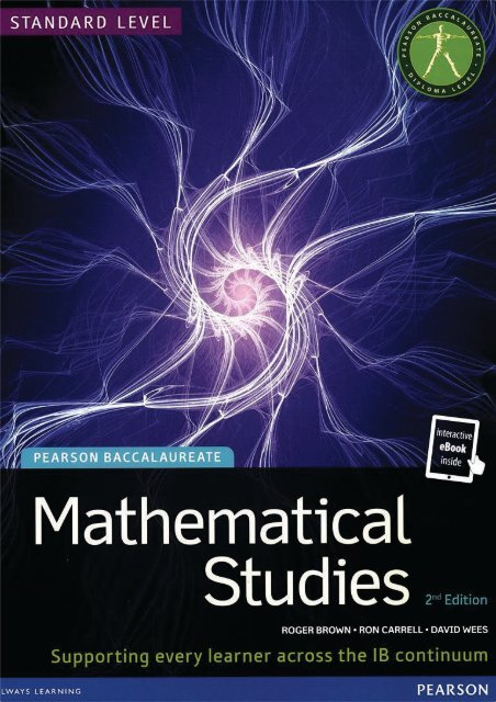 9781447938477, Mathematics Studies for the IB Diploma Revised 2012 SAMPLE40