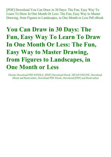 30+ Drawing Books for Free! [PDF]