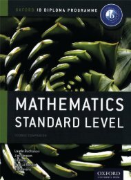 SHELF 9780198390114, IB Mathematics Standard Level Course Book SAMPLE40