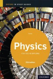 SHELF 9780198393559, IB Physics Study Guide 2014 Edition SAMPLE40