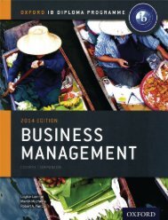 SHELF 9780198392811, IB Business and Management Course Book 2014 Edition SAMPLE40