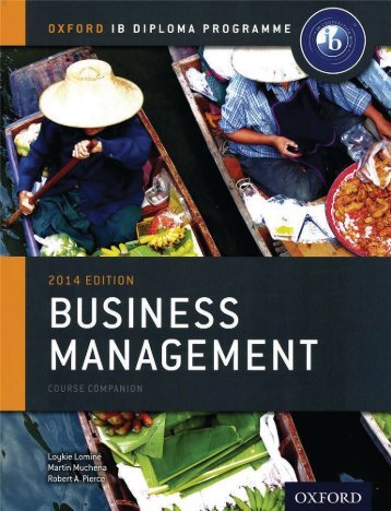 SHELF 9780198392811, IB Business and Management Course Book 2014 Edition SAMPLE40