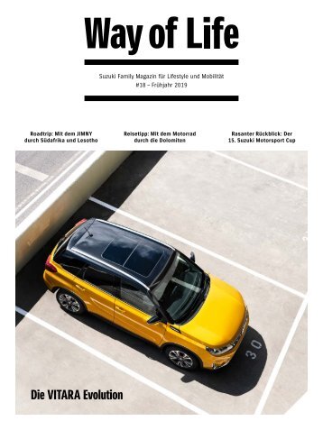 Suzuki Way of Life Magazin Frühling 2019