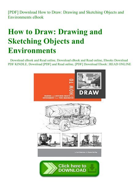 Pdf Download How To Draw Drawing And Sketching Objects And Environments Ebook