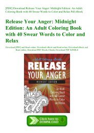 Full Download Swear Word Coloring Book:40 Unique Sweary ...