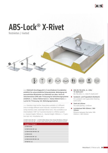 Absturzsicherung-ABS-Produktliste