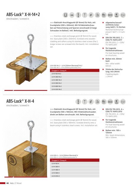 Absturzsicherung-ABS-Produktliste