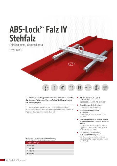 Absturzsicherung-ABS-Produktliste