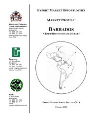 BARBADOS - Guyana Marketing Corporation