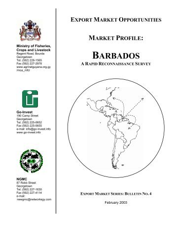 BARBADOS - Guyana Marketing Corporation