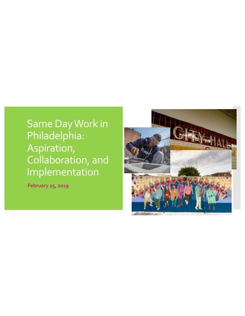 FINAL Same Day Work Aspiration Implementation and Collaboration