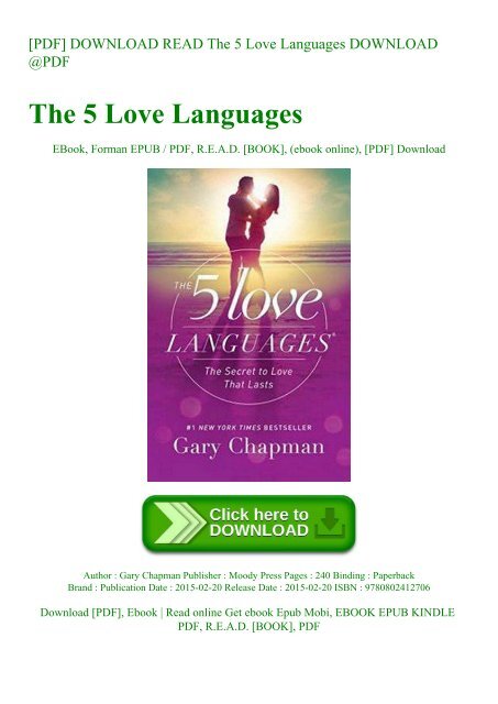 [PDF] DOWNLOAD READ The 5 Love Languages DOWNLOAD @PDF