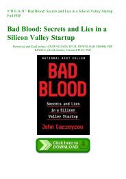 39 Creative Bad blood theranos book pdf School Book