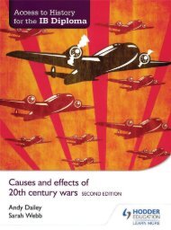 SHELF 9781471841347, Access to History for the IB Diploma Causes and effects of 20th-century wars SAMPLE40