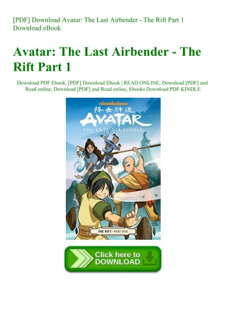 [PDF] Download Avatar The Last Airbender - The Rift Part 1 Download eBook