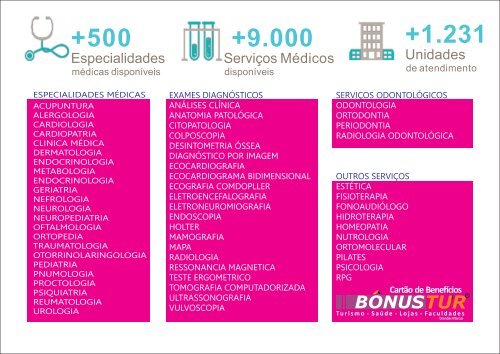 encarte bonustur benefícios