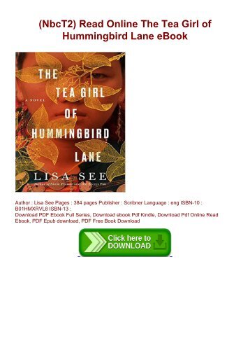 (NbcT2) Read Online The Tea Girl of Hummingbird Lane eBook