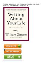 (BARGAIN) Writing About Your Life: A Journey into the Past eBook PDF Download