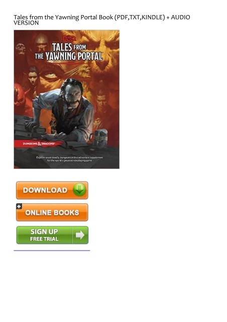 Comfortable Pdf Book Tales From The Yawning Portal Ebook