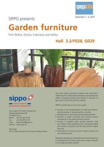 Garden furniture - Business Location Switzerland