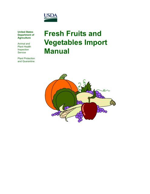 Fresh Fruits and Vegetables Import Manual 1 - International Nut and ...