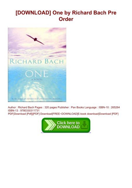 Richard Bach One Audiobook