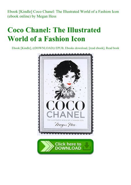 Ebook [Kindle] Coco Chanel The Illustrated World of a Fashion Icon (ebook  online) by Megan Hess