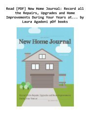 Read [PDF] New Home Journal: Record all the Repairs, Upgrades and Home Improvements During Your Years at... by Laura Agadoni pDf books