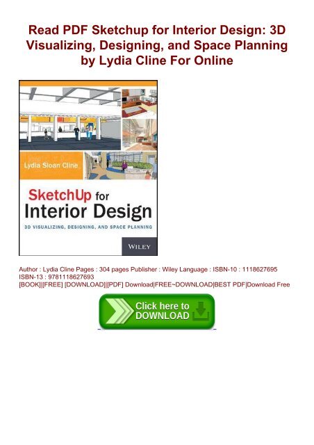 Read Pdf Sketchup For Interior Design 3d Visualizing