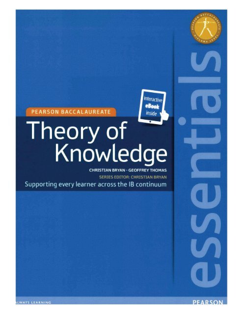 SHELF 9781447990703, Essentials Theory of Knowledge   eText bundle SAMPLE40
