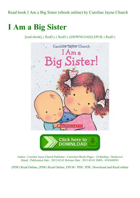 Read book I Am a Big Sister (ebook online) by Caroline Jayne Church