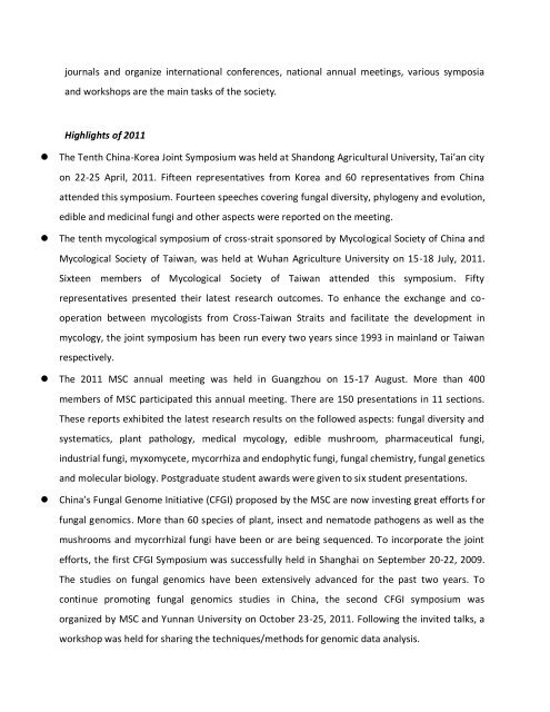 NAMC – Newsletter of the Asian Mycological Committee