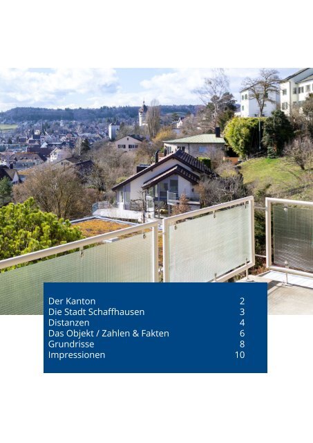 Verkaufsdokumentation Glärnischstrasse 16, 8200 Schaffhausen