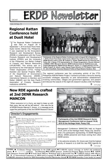 ERDB Newsletter - Ecosystems Research and Development Bureau ...