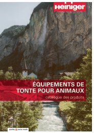 Heiniger - Catalogue des produits 2019